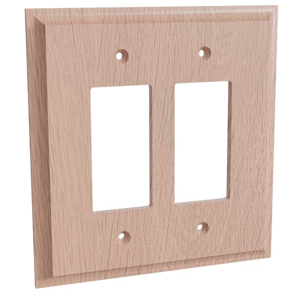 Designs Of Distinction Double Levington Switch Plate - Red Oak 01451003AK1 - main